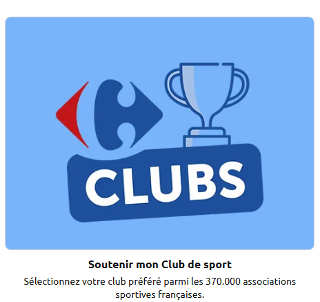 AIDEZ VOTRE CLUB GRACE A VOS COURSES EFFECTUEES A CARREFOUR !