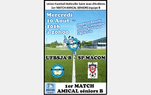 SENIORS B UFBSJA - SPORTING MACON