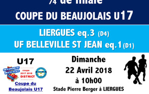 COUPE DU BEAUJOLAIS U17.1 - 1/4 de finale