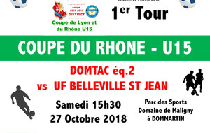 COUPE DE LYON ET DU RHONE U15 - 1er tour