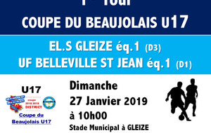 COUPE DU BEAUJOLAIS U17 - 1er tour 