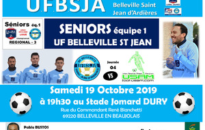 SENIORS 1 UFBSJA  - ARBENT MARCHON