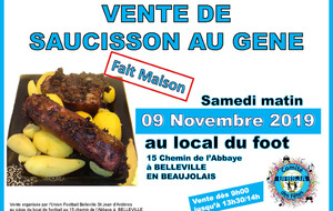 Vente Saucisson au gêne