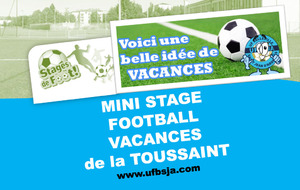 stage perfectionnement Foot Toussaint 2020