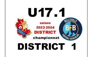 U17 éq 1 DISTRICT 1