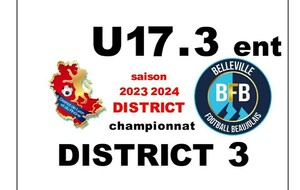 U17 éq 3 Ent. DISTRICT 3